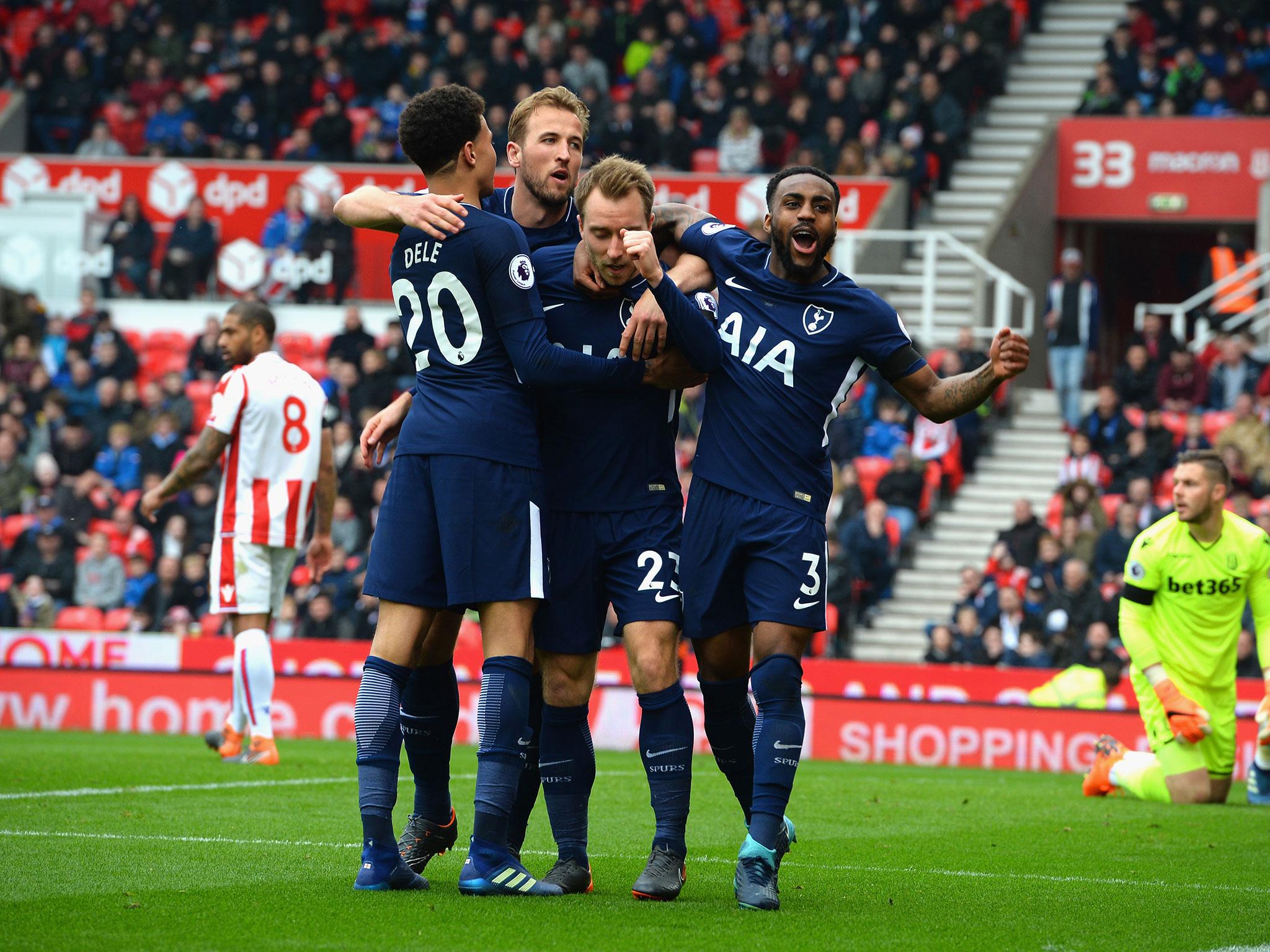 Spurs held on to beat Stoke