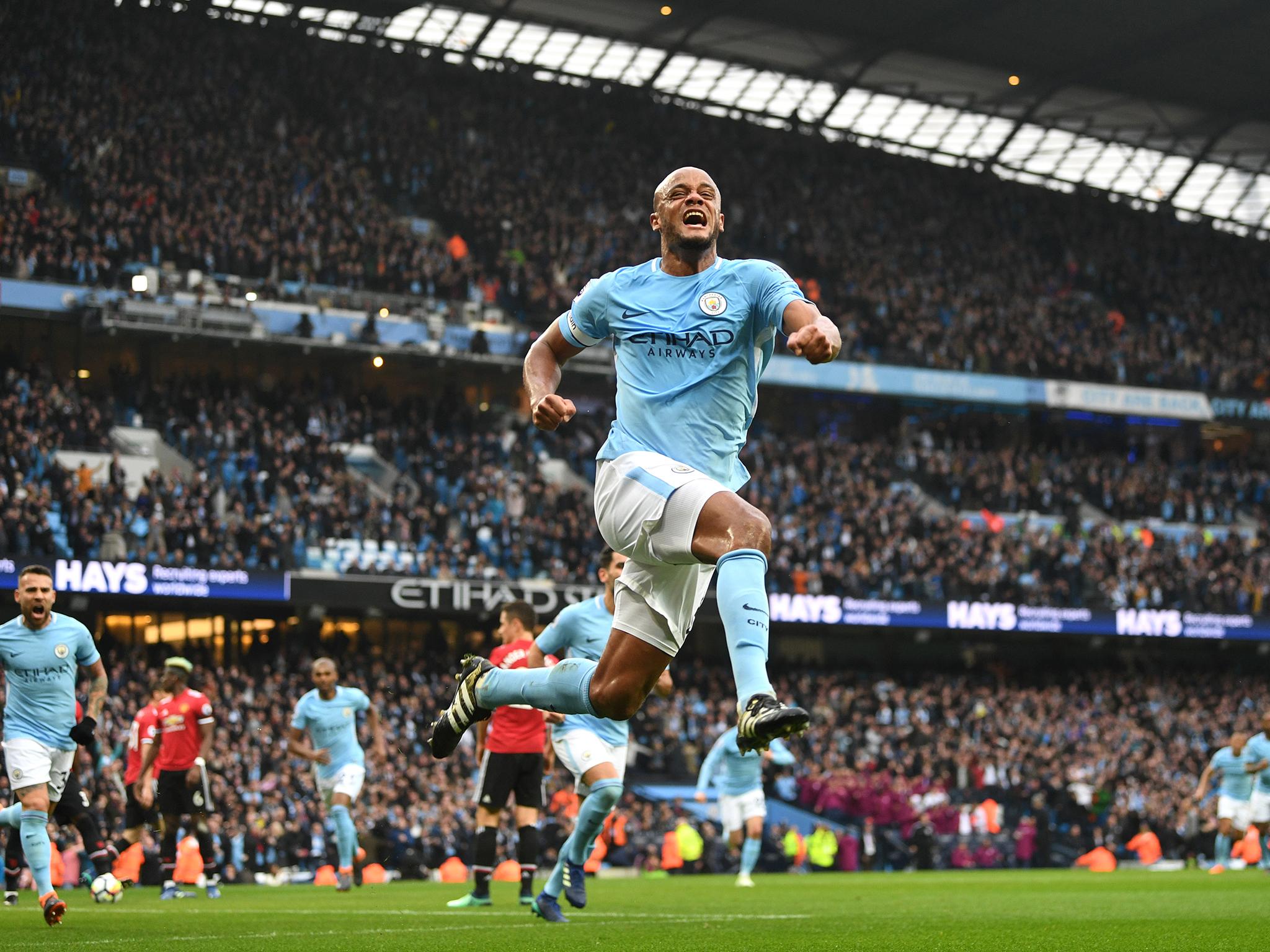 Kompany got things rolling for City with the opening goal