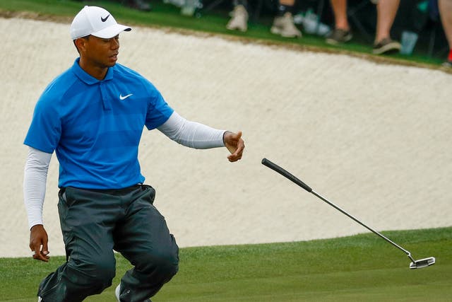 Woods admitted he left himself too much to do on the greens