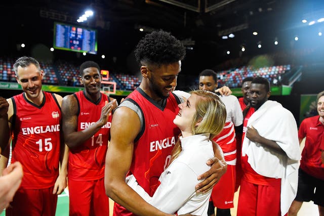 There was love on the court after England's victory