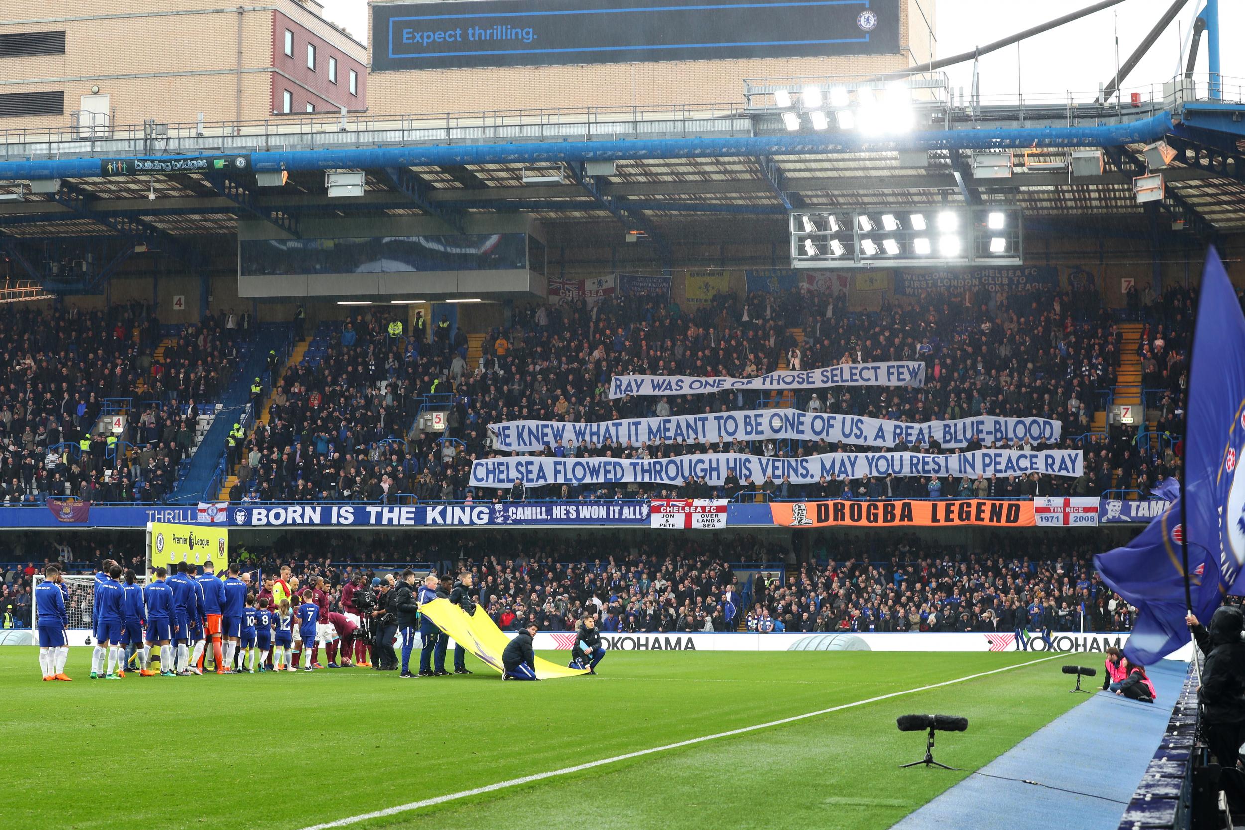 Stamford Bridge pays tribute to Ray Wilkins