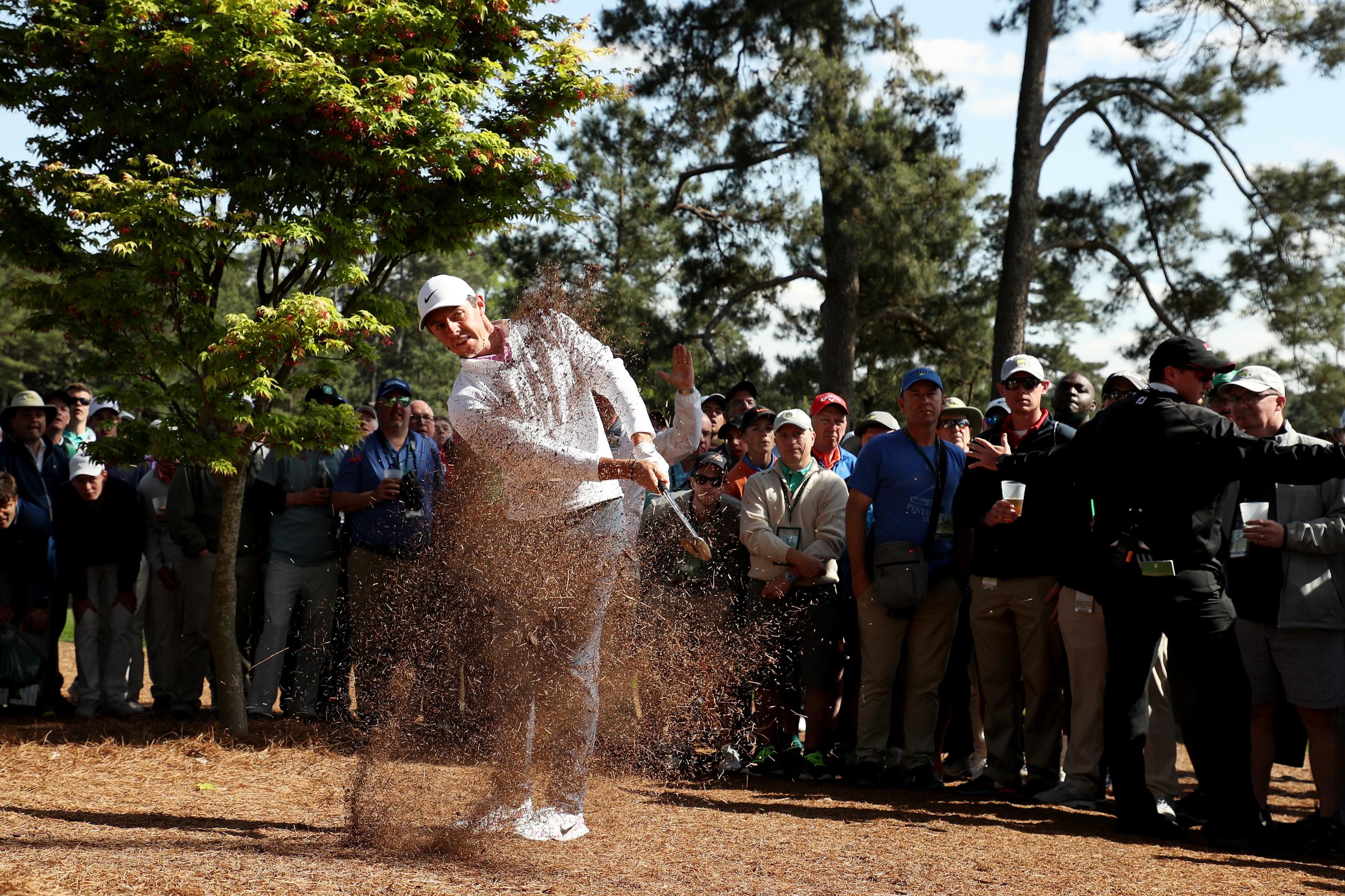 Rory McIlroy struggled to keep pace in the final round