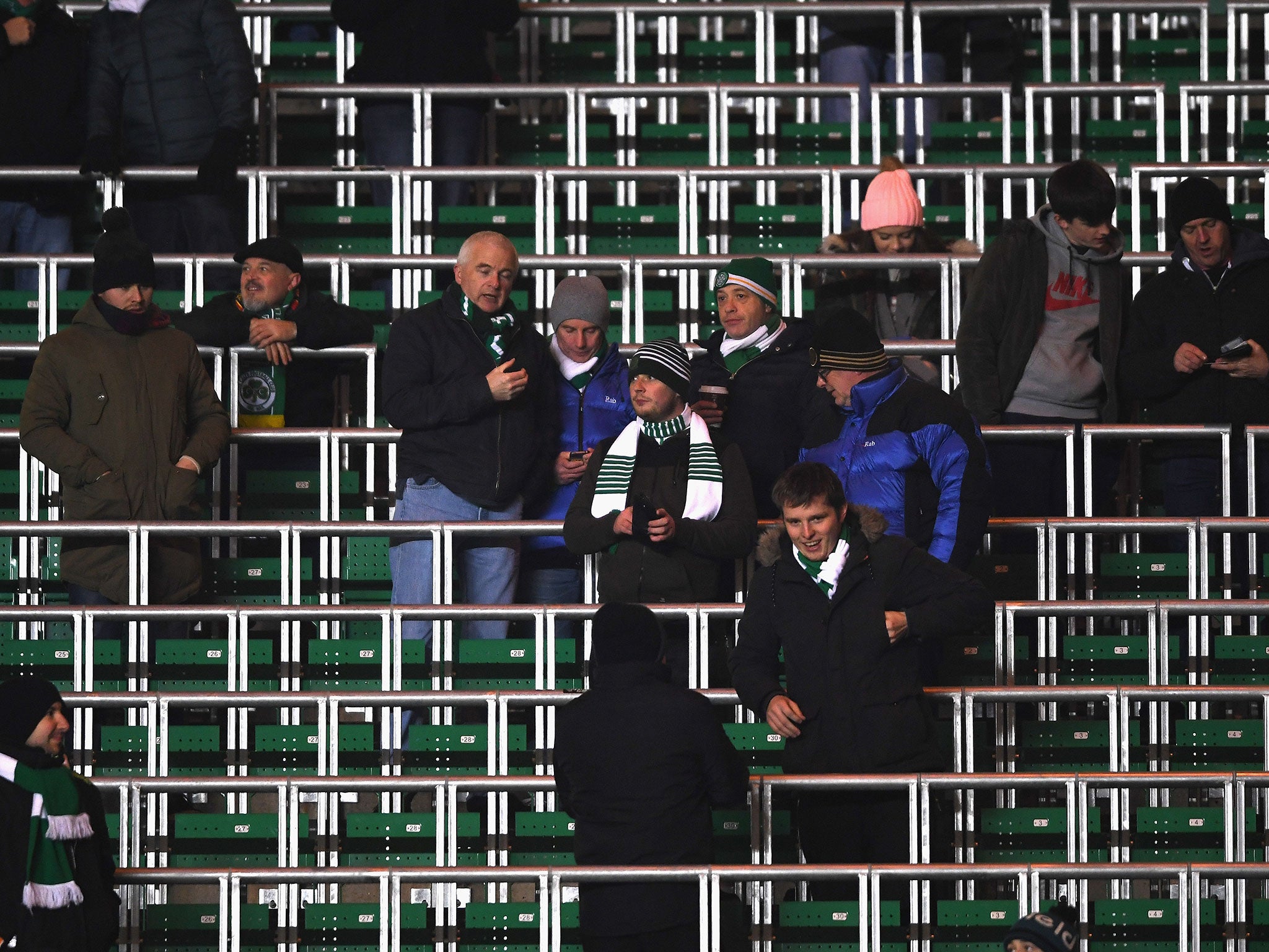 Safe-standing has been successfully introduced at Celtic Park