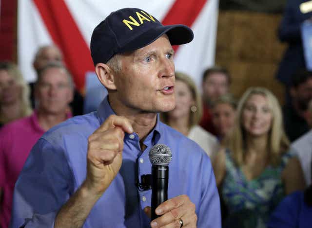 Florida Governor Rick Scott announces his bid to run for the US Senate