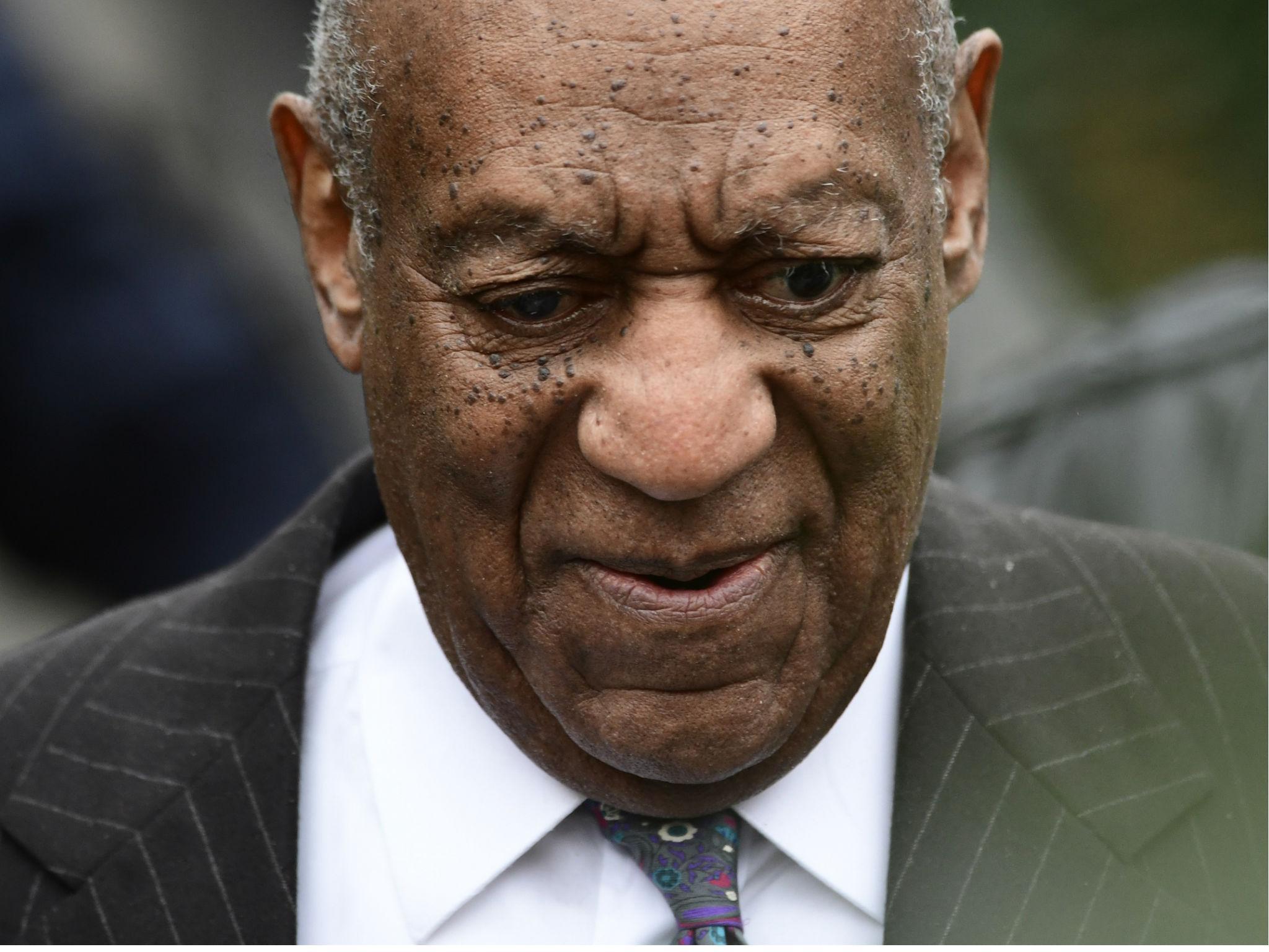 Mr Cosby arriving for his retrial in Pennsylvania