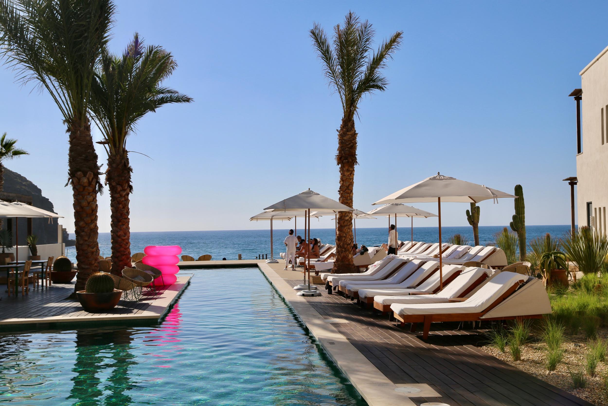 Poolside views at Hotel San Cristobal Baja