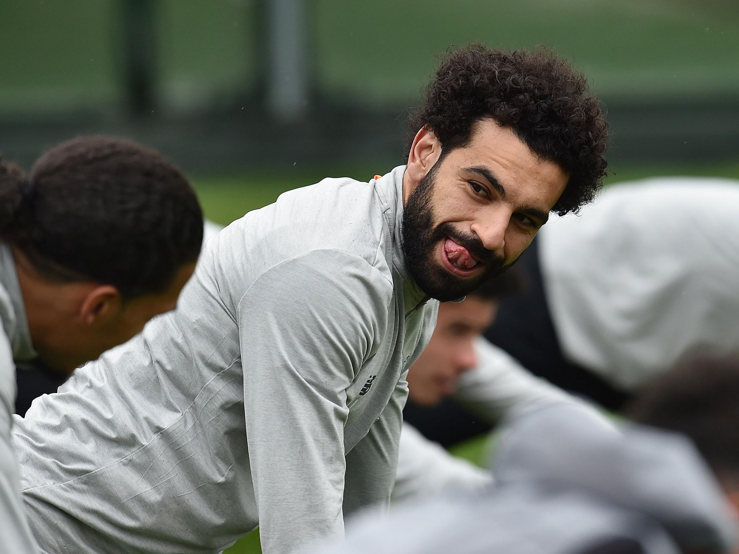 Salah looks set to be fit for the game