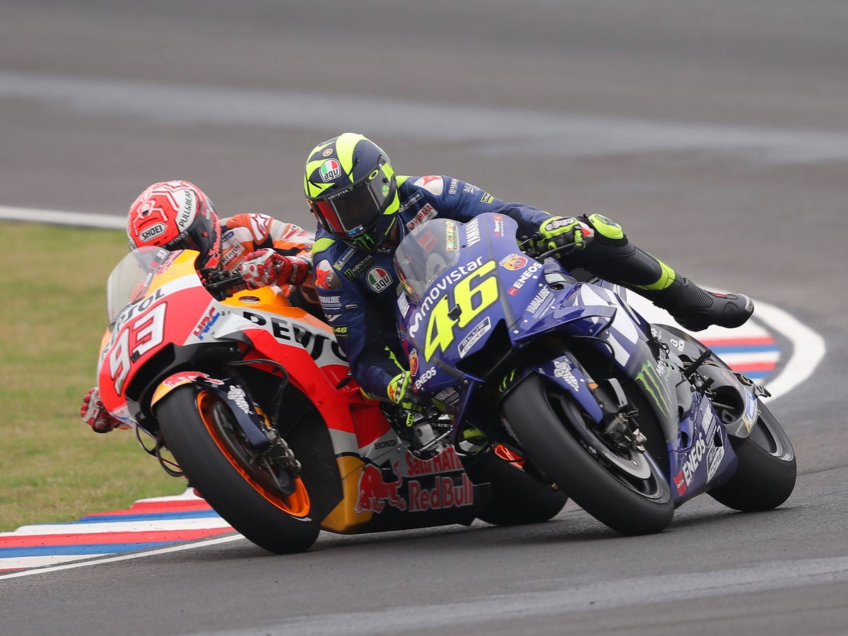Valentino Rossi Claims Marc Marquez Has Destroyed Motogp And Says He S Scared To Race Against World Champion The Independent The Independent