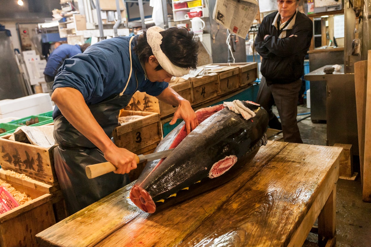 The Tsukiji fish market is in every guidebook, and for good reason. Get up early to be sure not to miss it (Getty)