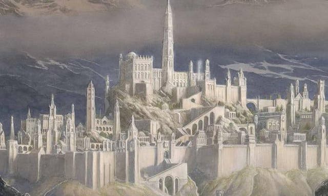 Details from 'The Fall of Gondolin's' cover. Credit: HarperCollins