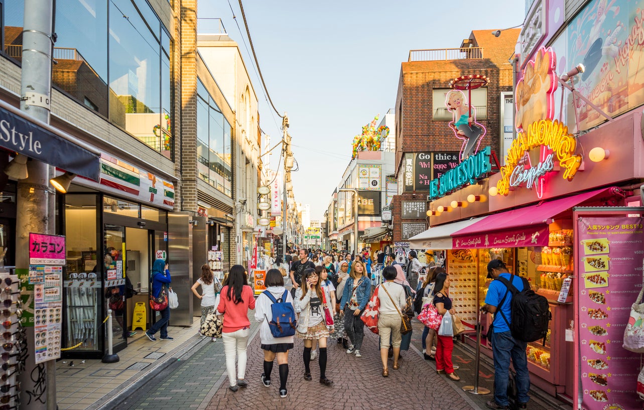 If your fashion sense is a little more ‘out there’, head to the futuristic shopping district Harajuku (Getty/iStock)