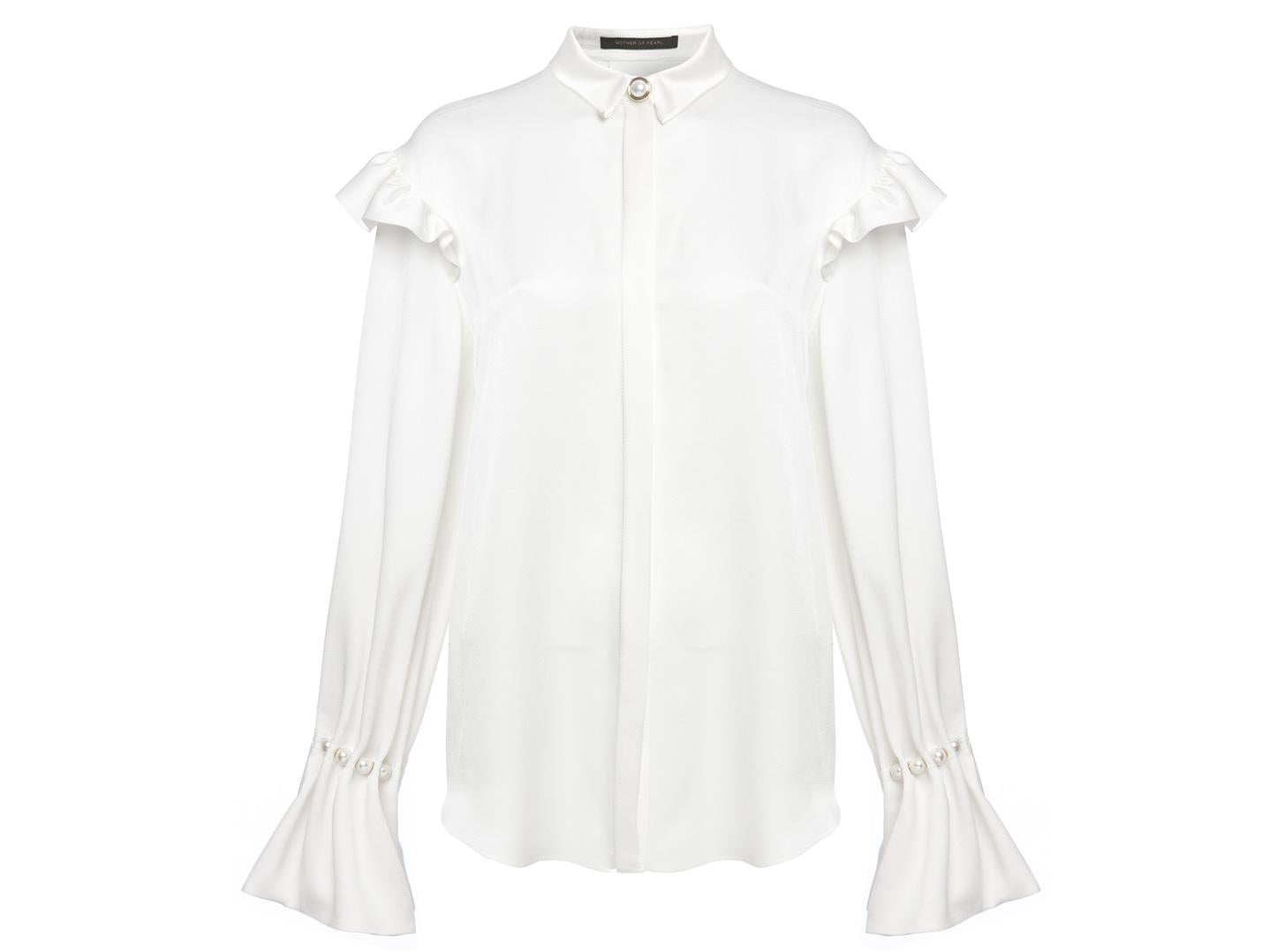 Elsie Ivory Shirt, £395, Mother of Pearl