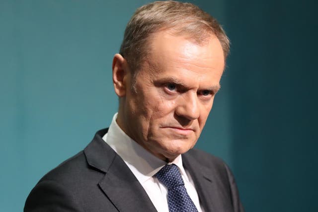 European Council president Donald Tusk contrasted the Irish approach to immigration with the British one