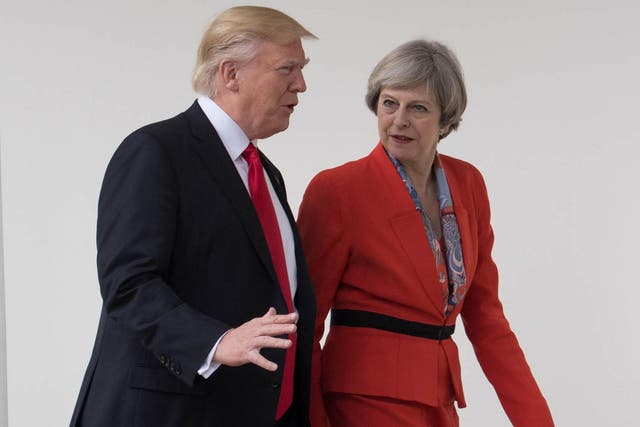 Theresa May and Donald Trump discussed the suspected Syrian chemical attack on the phone