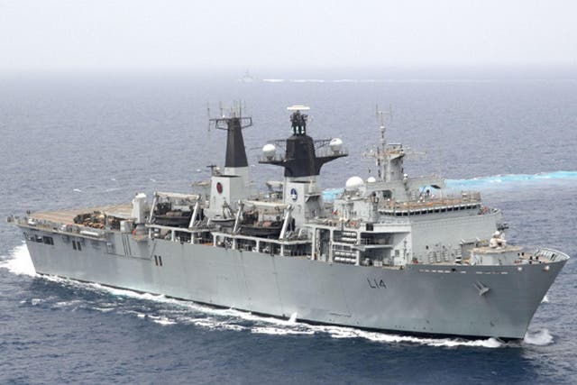 The HMS Albion will join HMS Sutherland and HMS Argyll in the Asia Pacific