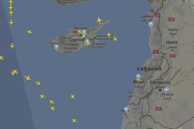 Attack alert: air traffic in the Nicosia Flight Information Region