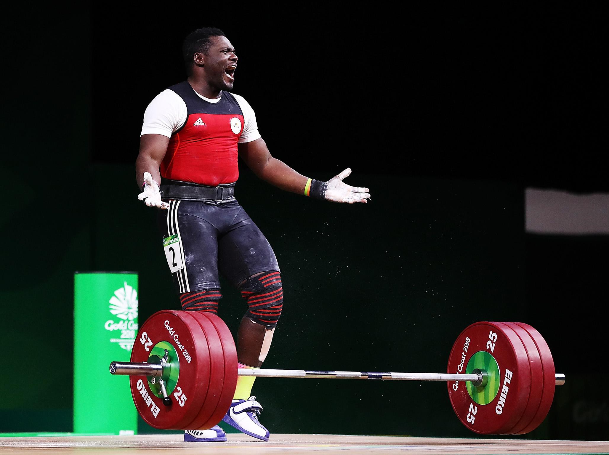 Petit David Minkoumba competed in the 94kg final but is now missing
