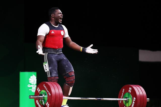 Petit David Minkoumba competed in the 94kg final but is now missing