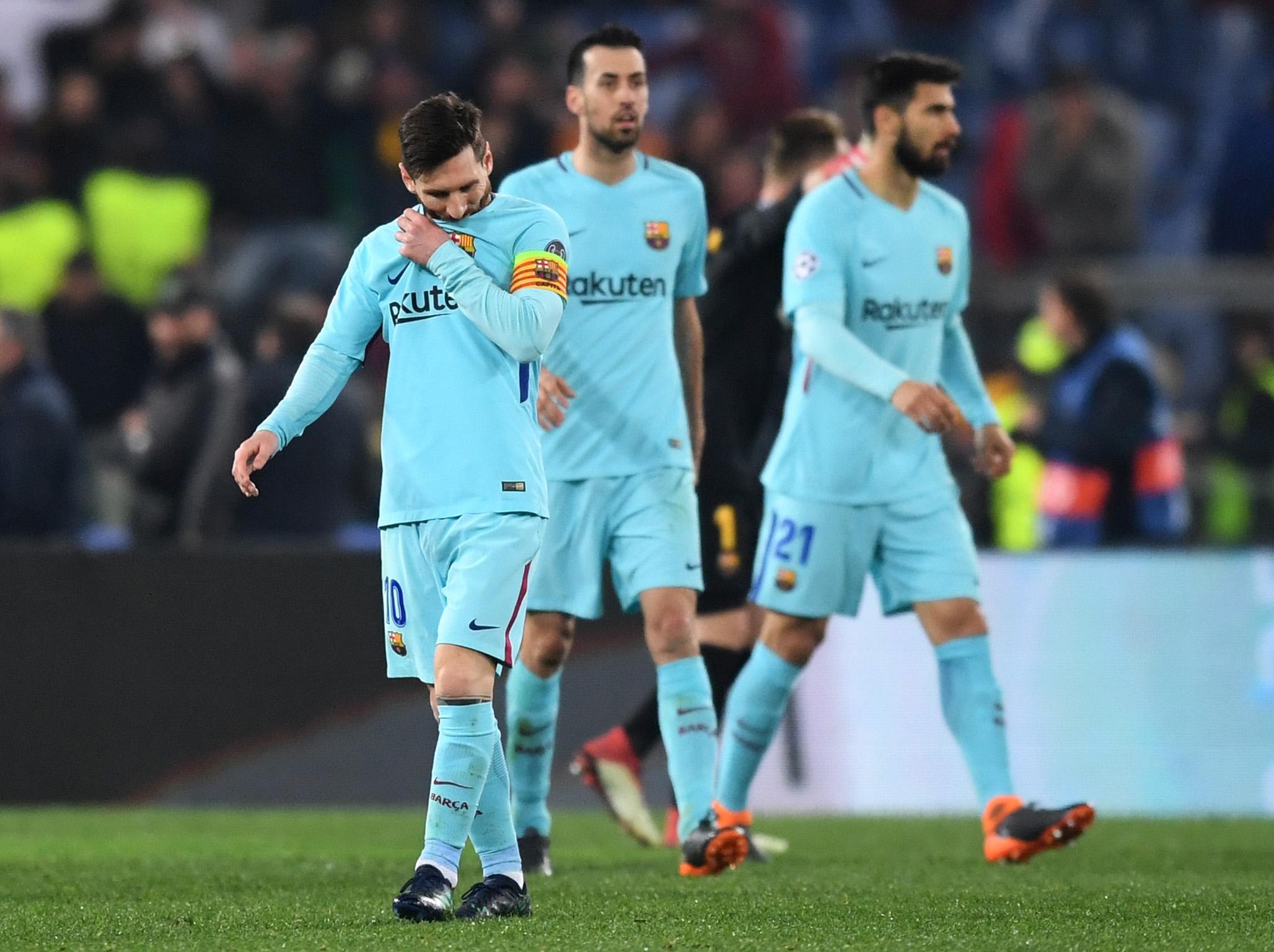 It was a torrid night for Barcelona in Rome