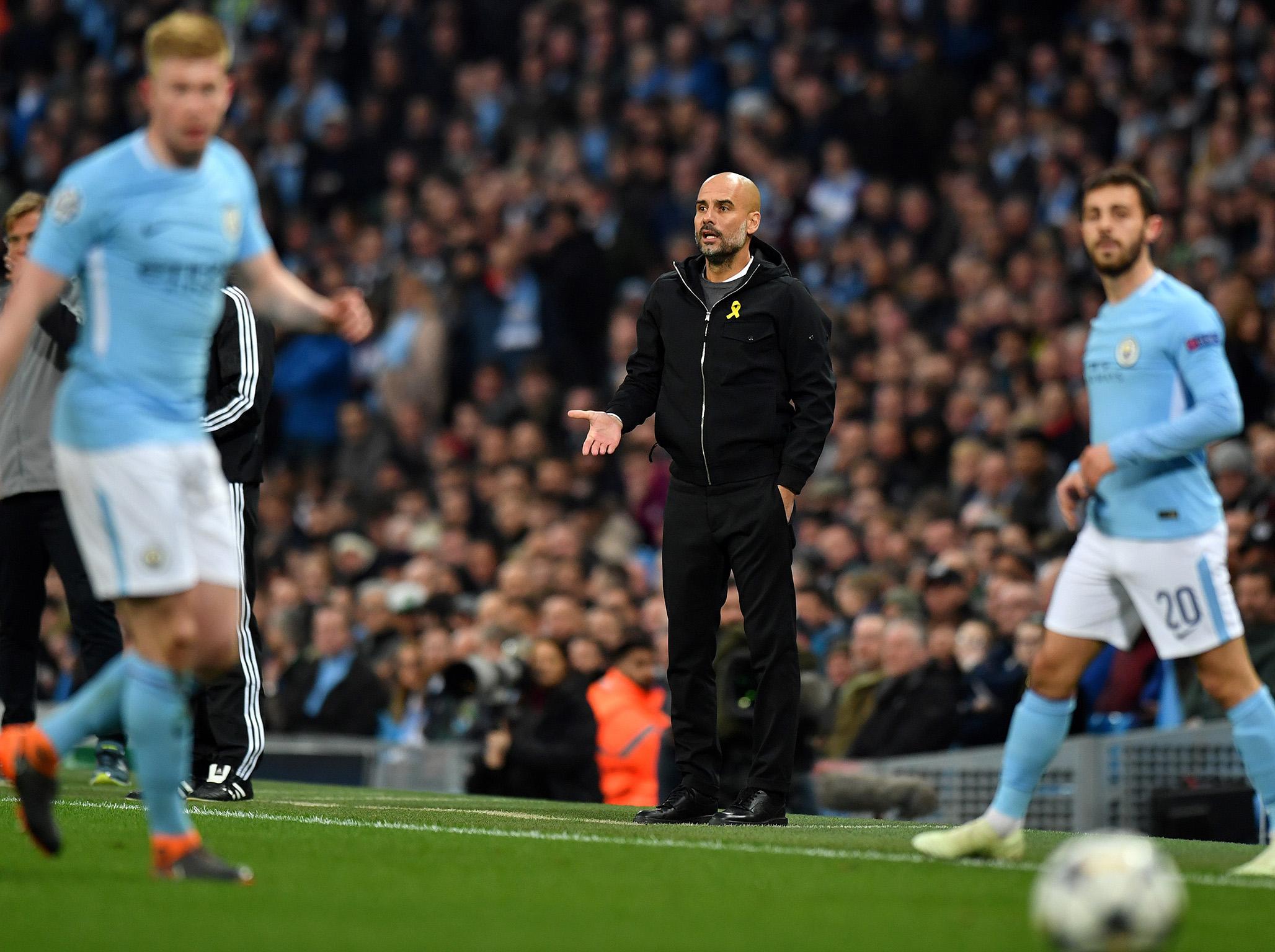 Pep Guardiola oversaw a disappointing defeat by Liverpool