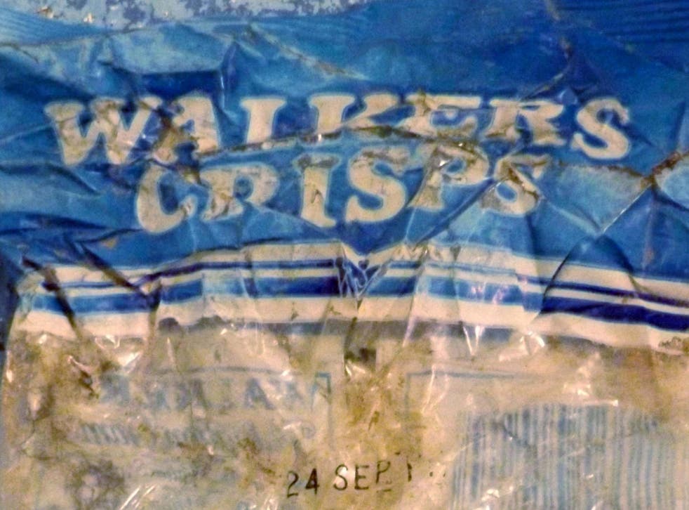 The packet of Walkers crisps is thought to date from the 1980s