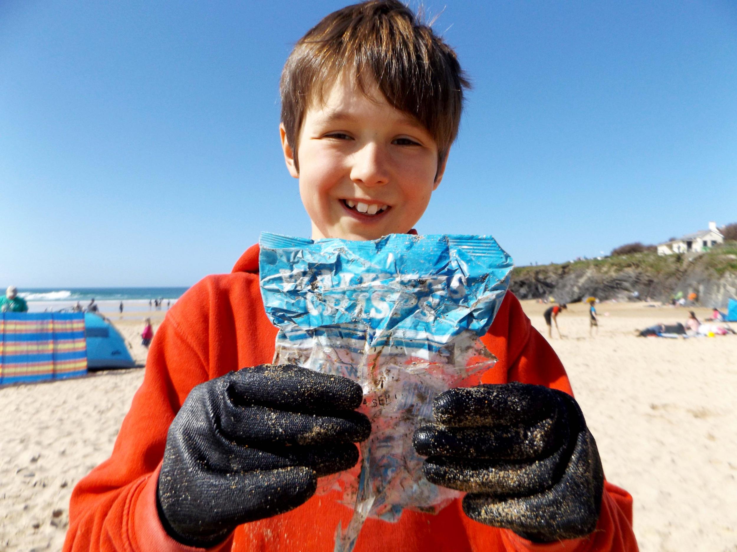 Laurence Miller was part of a group of beach-cleaning volunteers when he found the packet