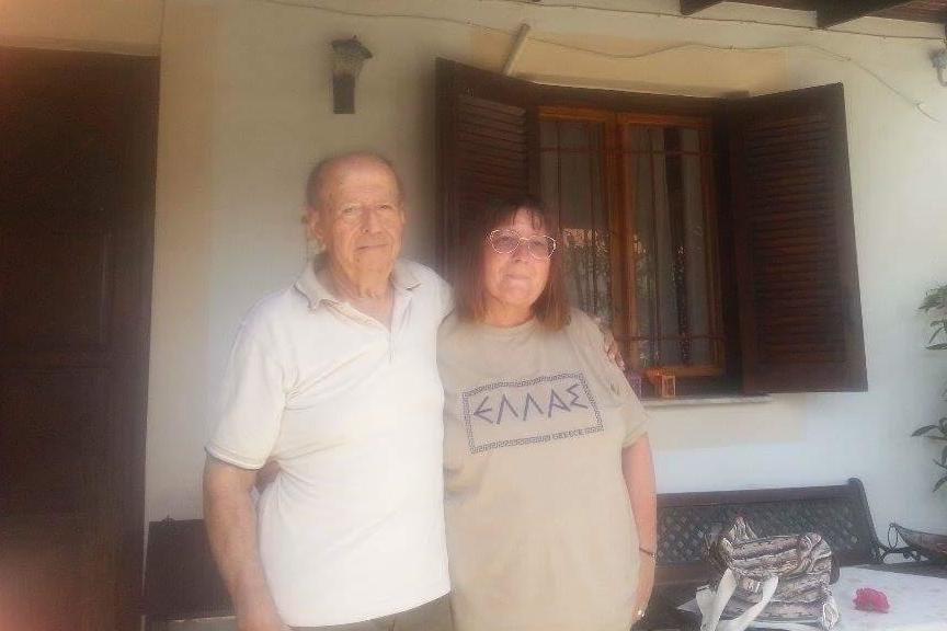 During her trip to Greece Carol met her great uncle, who she never knew existed (Carol Pappapetru-Hallas)