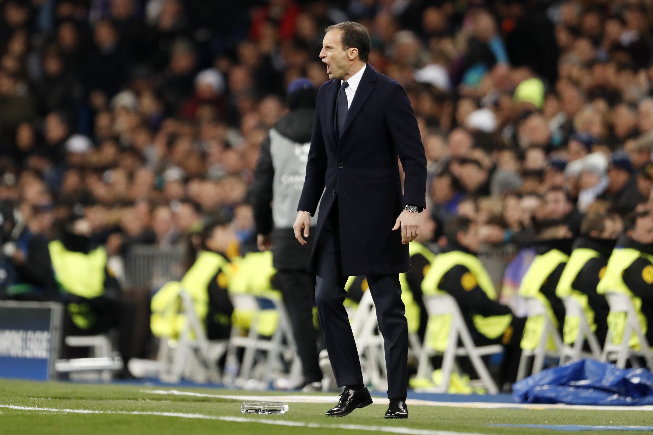 Max Allegri opts for tough-love approach after Juventus defeat in Madrid: &apos;To cry right now is useless&apos;