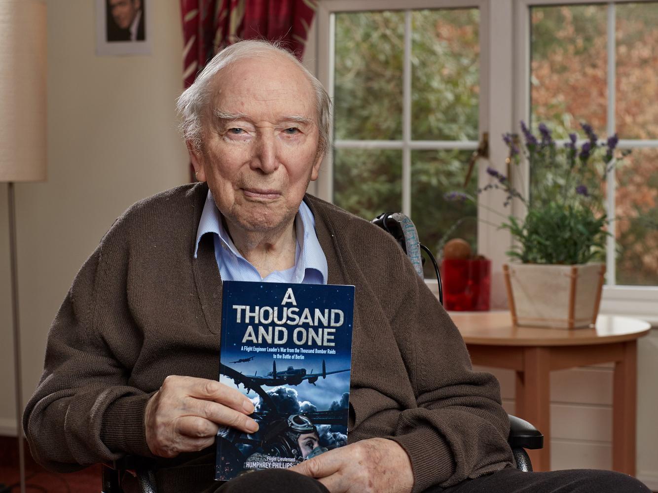 Humphrey Phillips completed his war memoir at his care home in north London