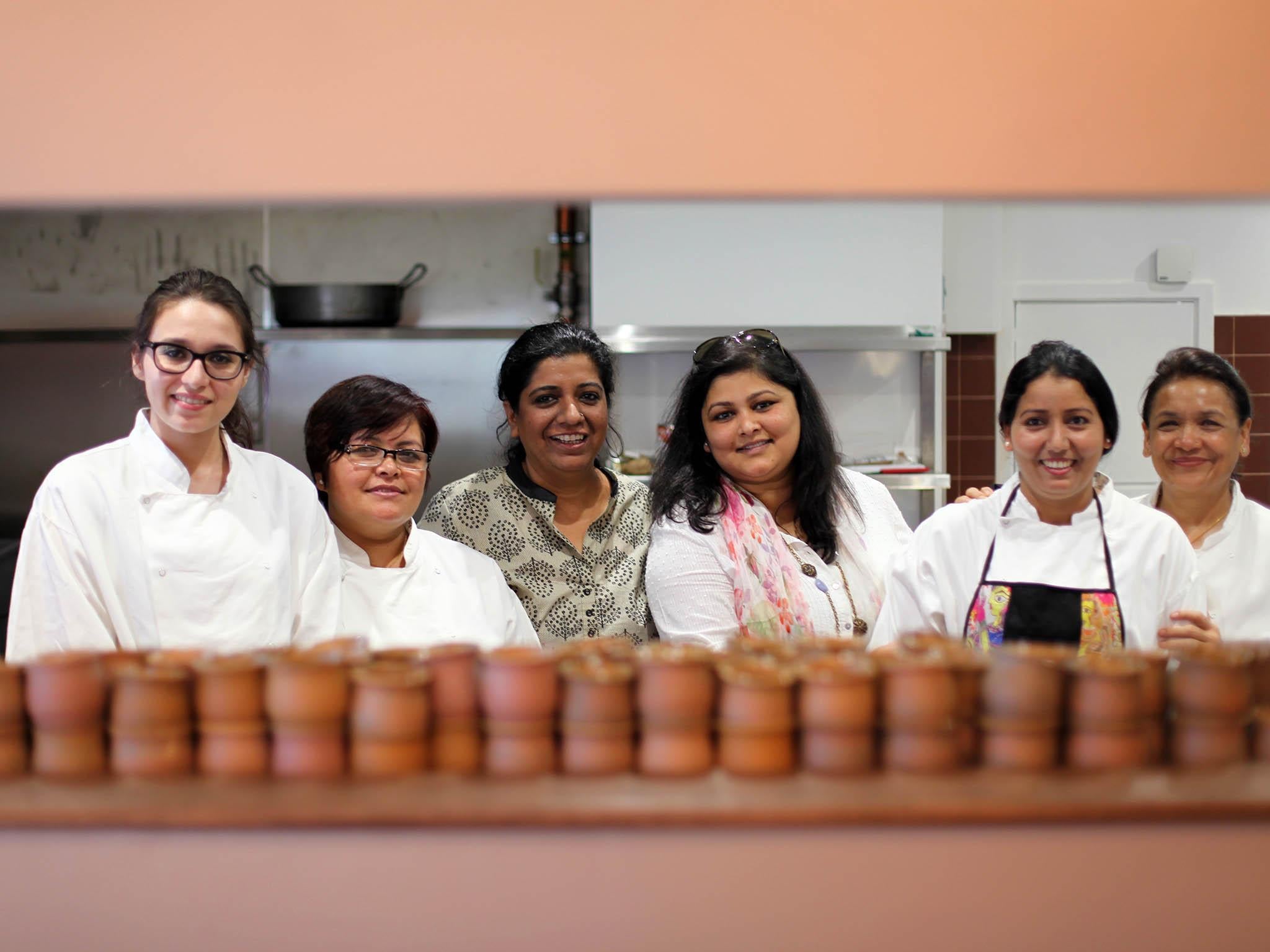 Running a kitchen entirely made of south Asian non-professionally trained female chefs, Khan is hoping to inspire other restaurants to be more open too