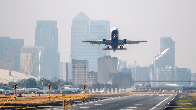 London City airport gives great views of the capital