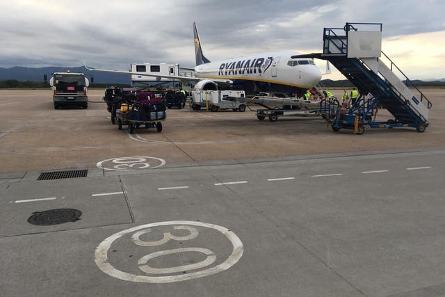 Feeling lucky? Ryanair Boeing 737 at Girona airport in Spain