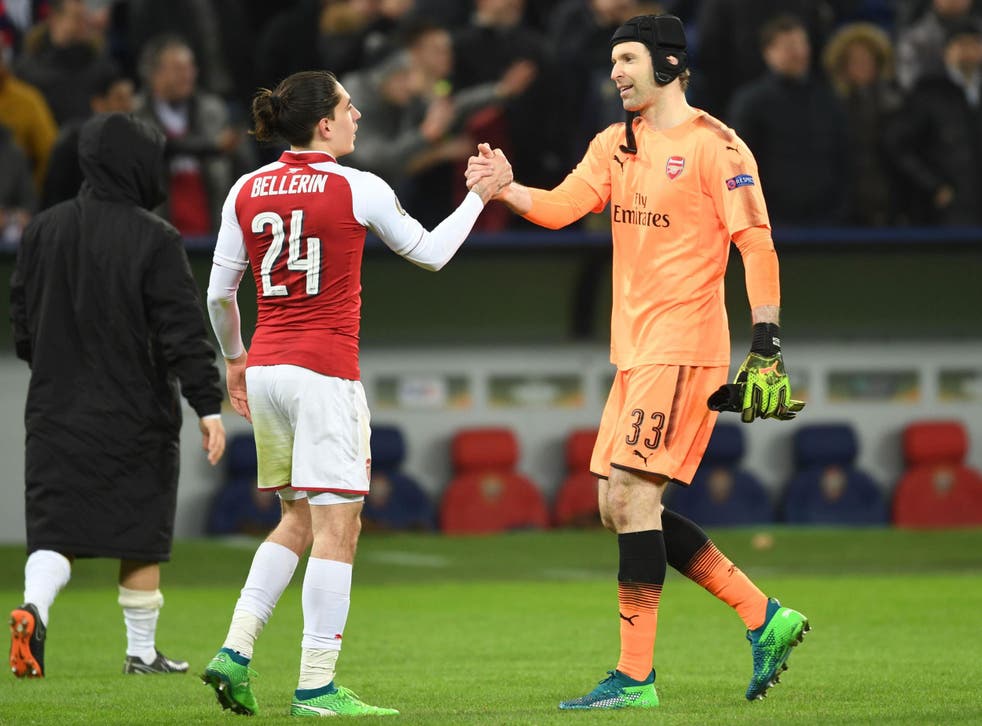 Petr Cech helped Arsenal through despite a scare in Moscow