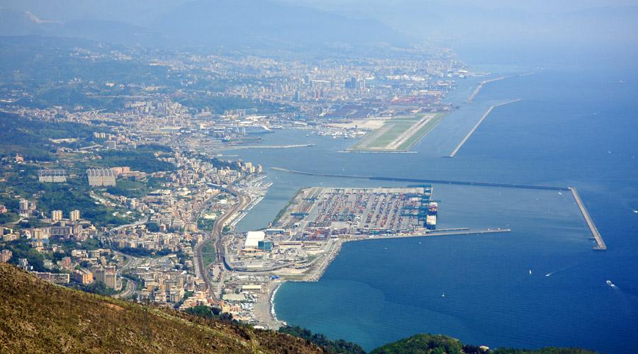 Genoa’s airport is built into the sea