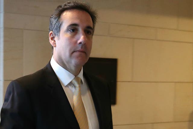Mr Cohen, pictured, is Mr Trump's personal lawyer and allegedly negotiated a payment to the Playboy playmate for Mr Broidy