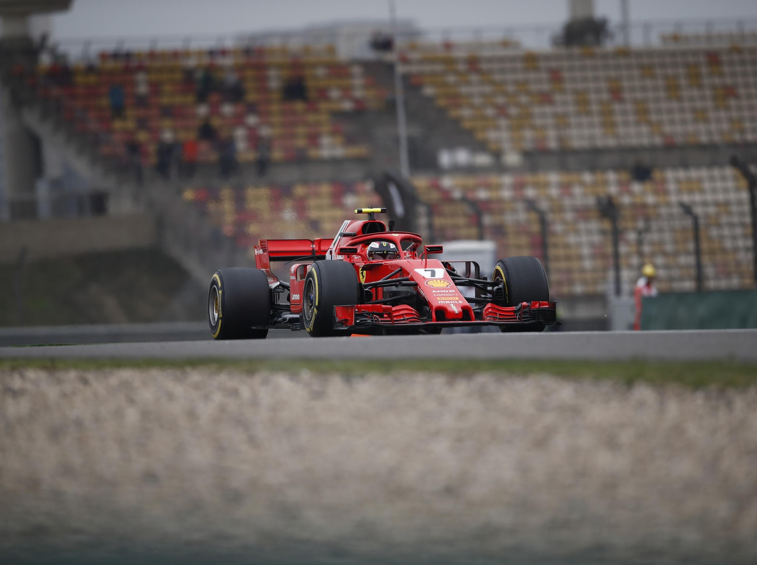 Kimi Räikkönen qualified in second