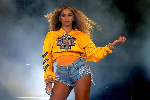 Beyonce performs onstage during 2018 Coachella Valley Music And Arts Festival Weekend on 14 April