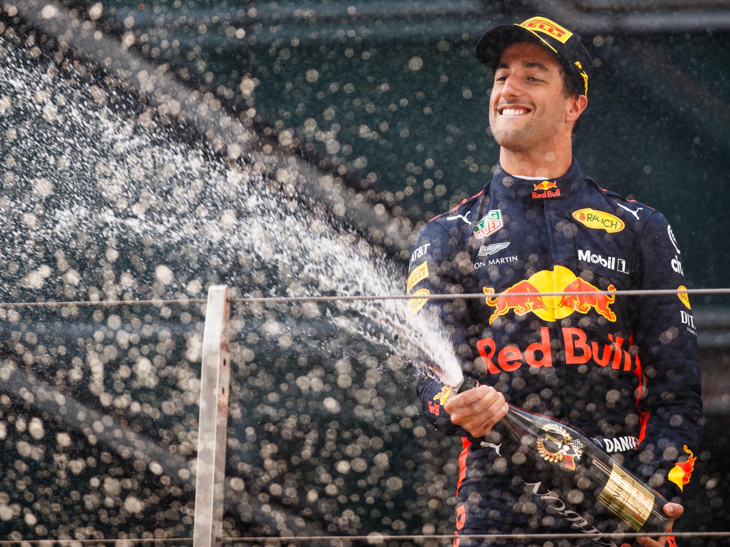 Daniel Ricciardo took the chequered flag after an action-packed race
