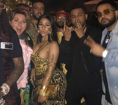 Nicki Minaj seen at Coachella with Timothee Chalamet and Shania Twain