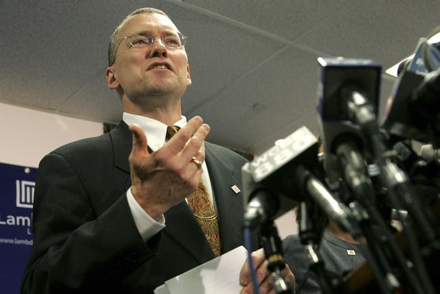 Buckel speaking during a case in 2008 where where UPS had granted same-sex benefits in Massachusetts but not New Jersey