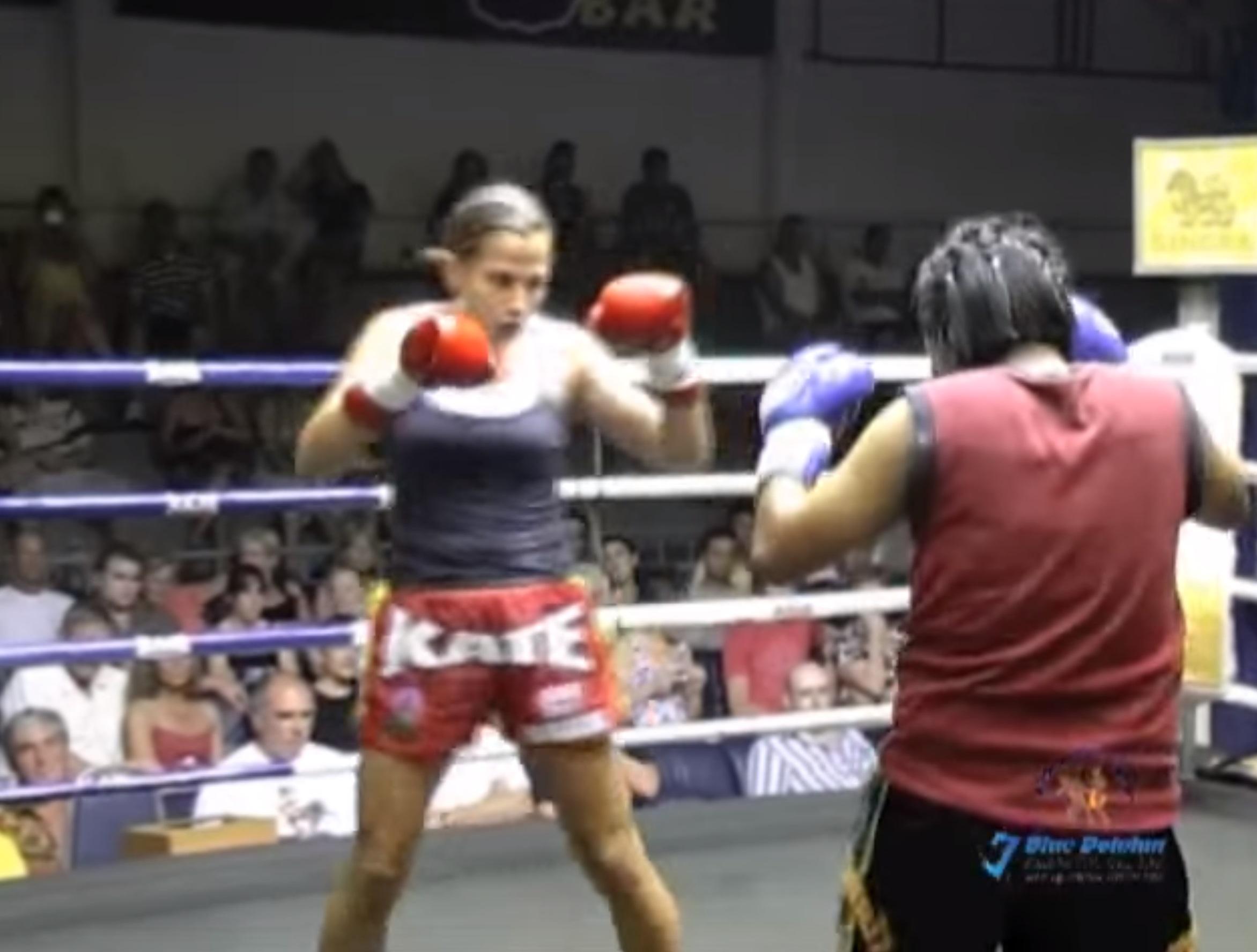 Kate kickboxing in Bangkok