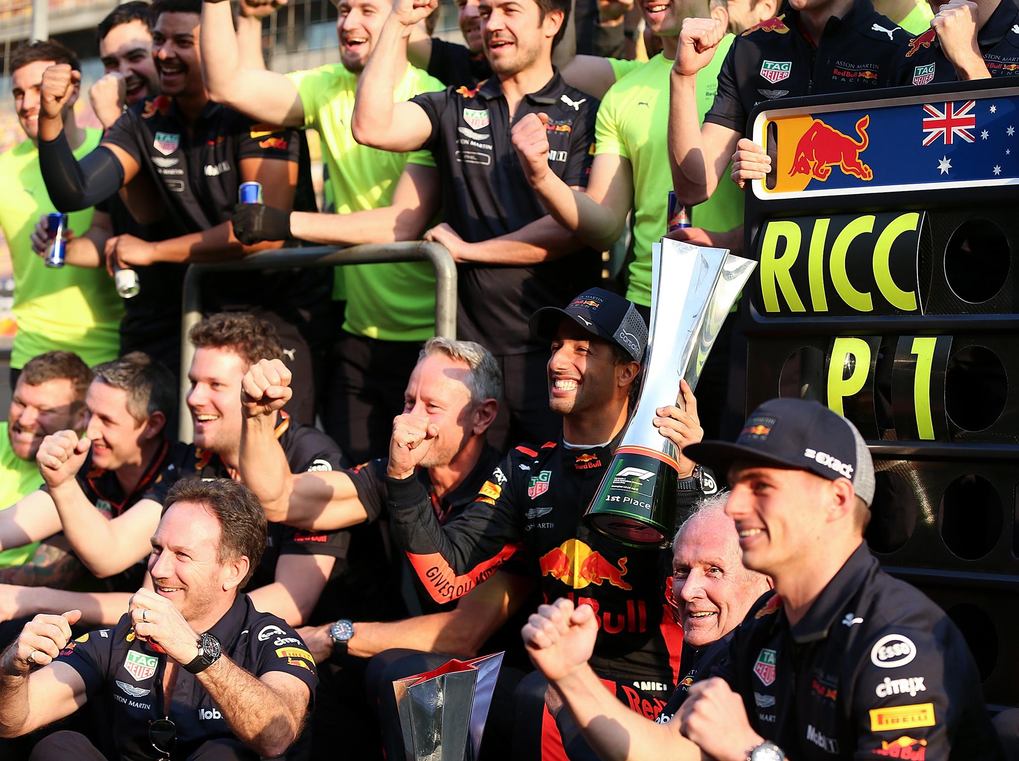 Daniel Ricciardo clinched his first win of the season