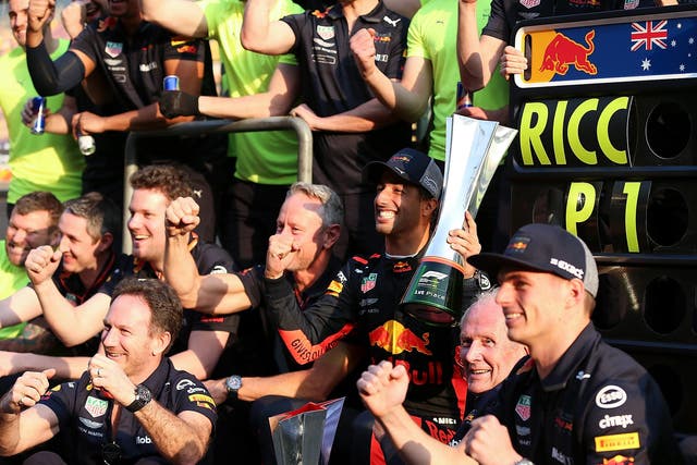 Daniel Ricciardo clinched his first win of the season