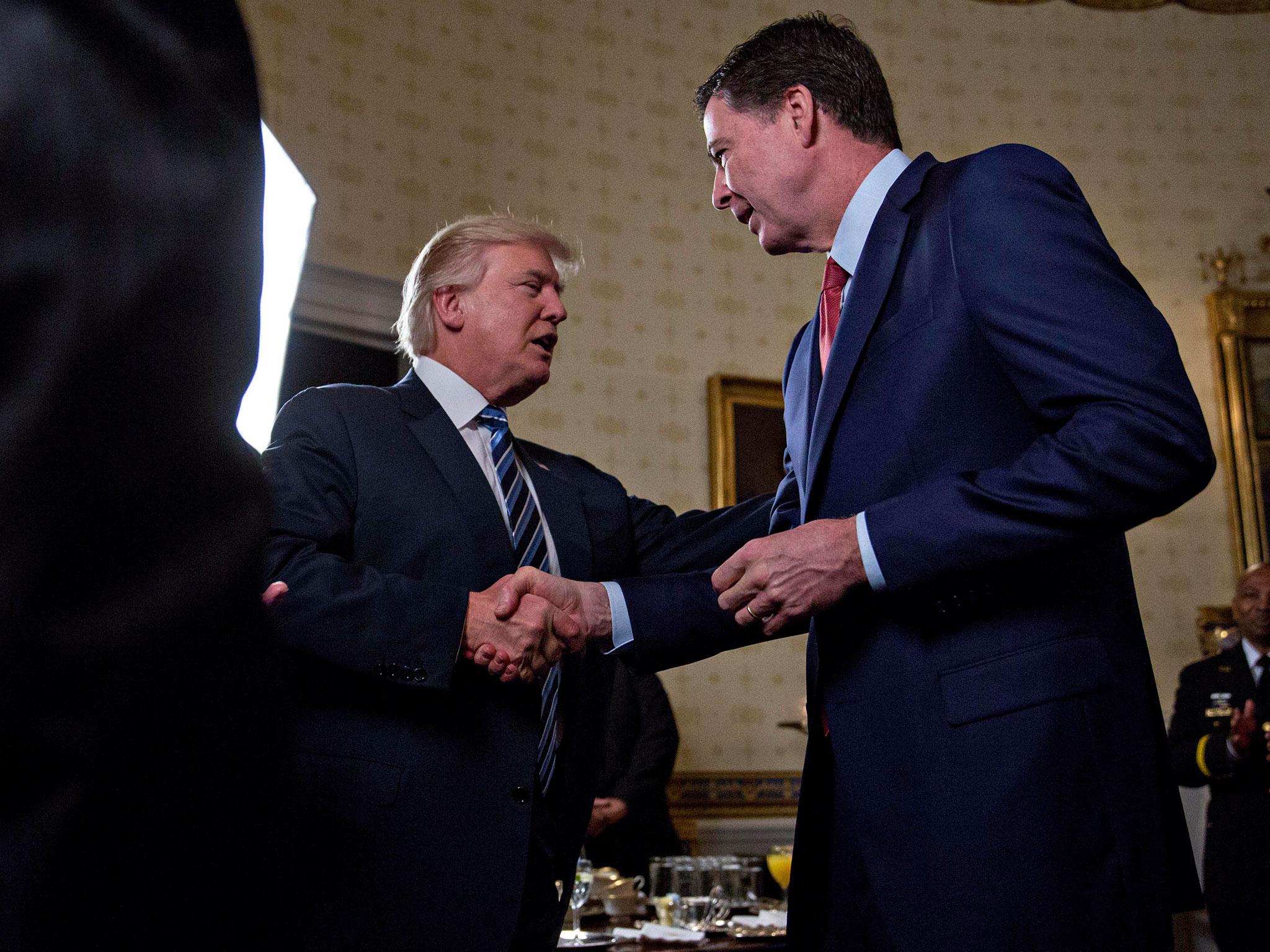 Donald Trump has hit out at former FBI director James Comey on Twitter