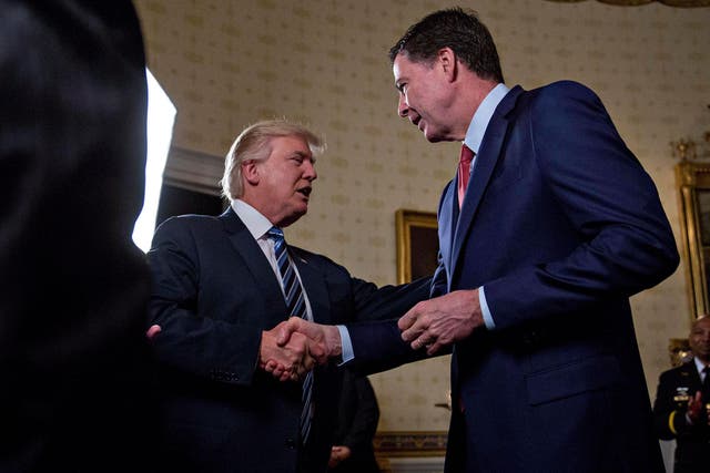 Donald Trump has hit out at former FBI director James Comey on Twitter