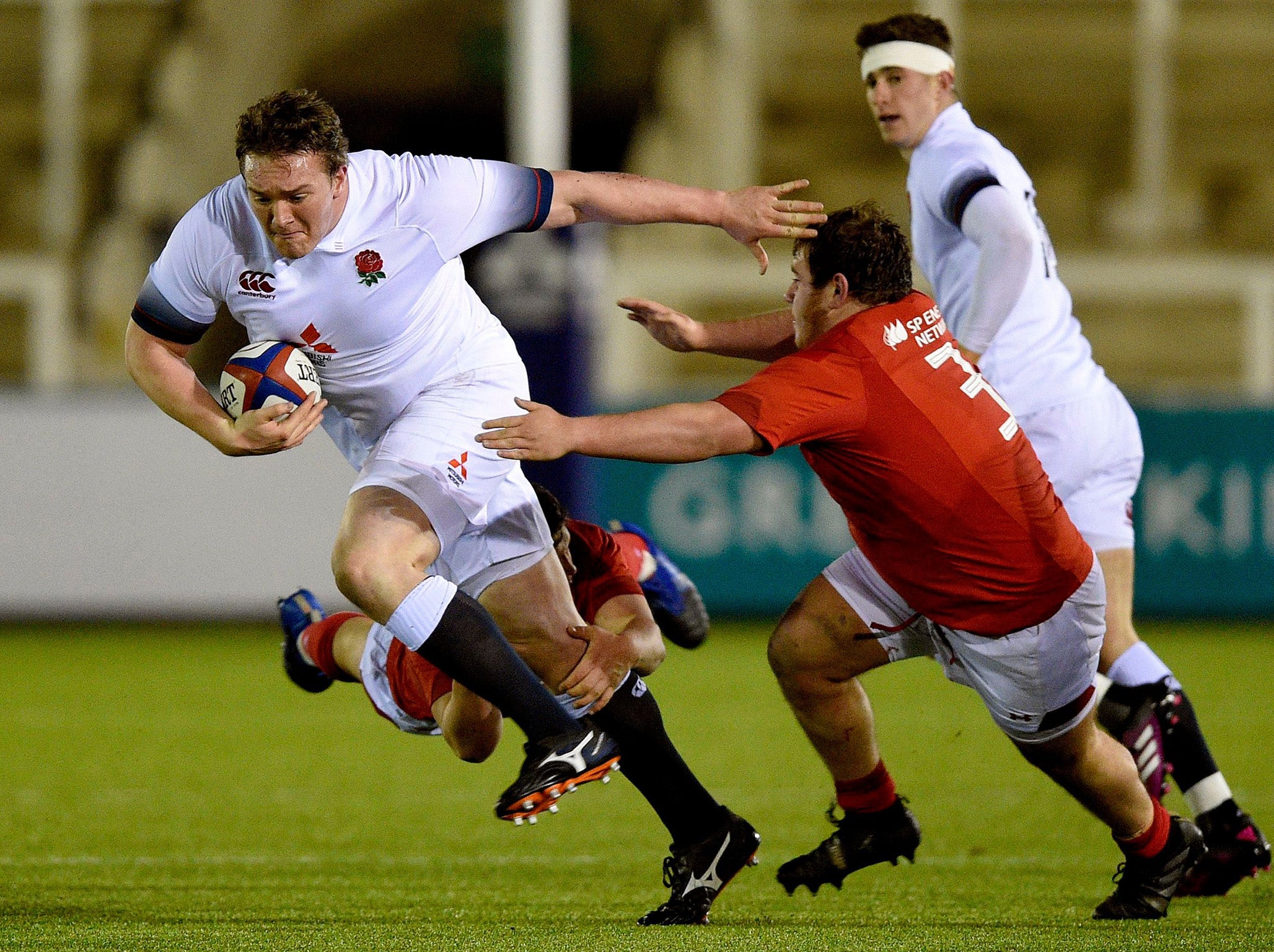 Ehren Painter in action for England Under-20s