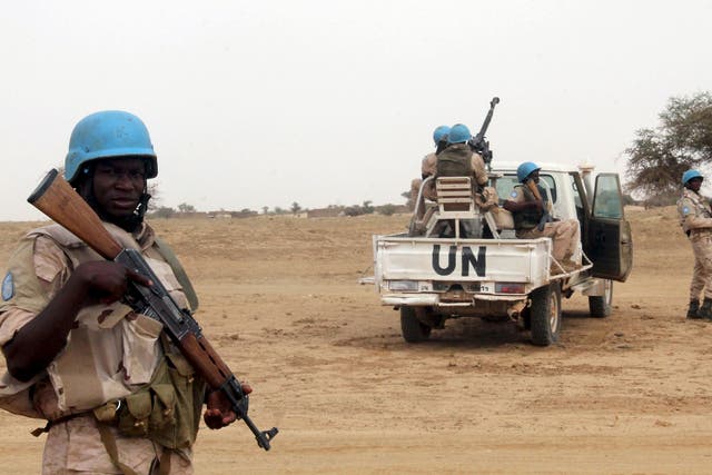 The UN confirmed that one of their peacekeepers, who are known as Blue Helmets, was killed in the attack
