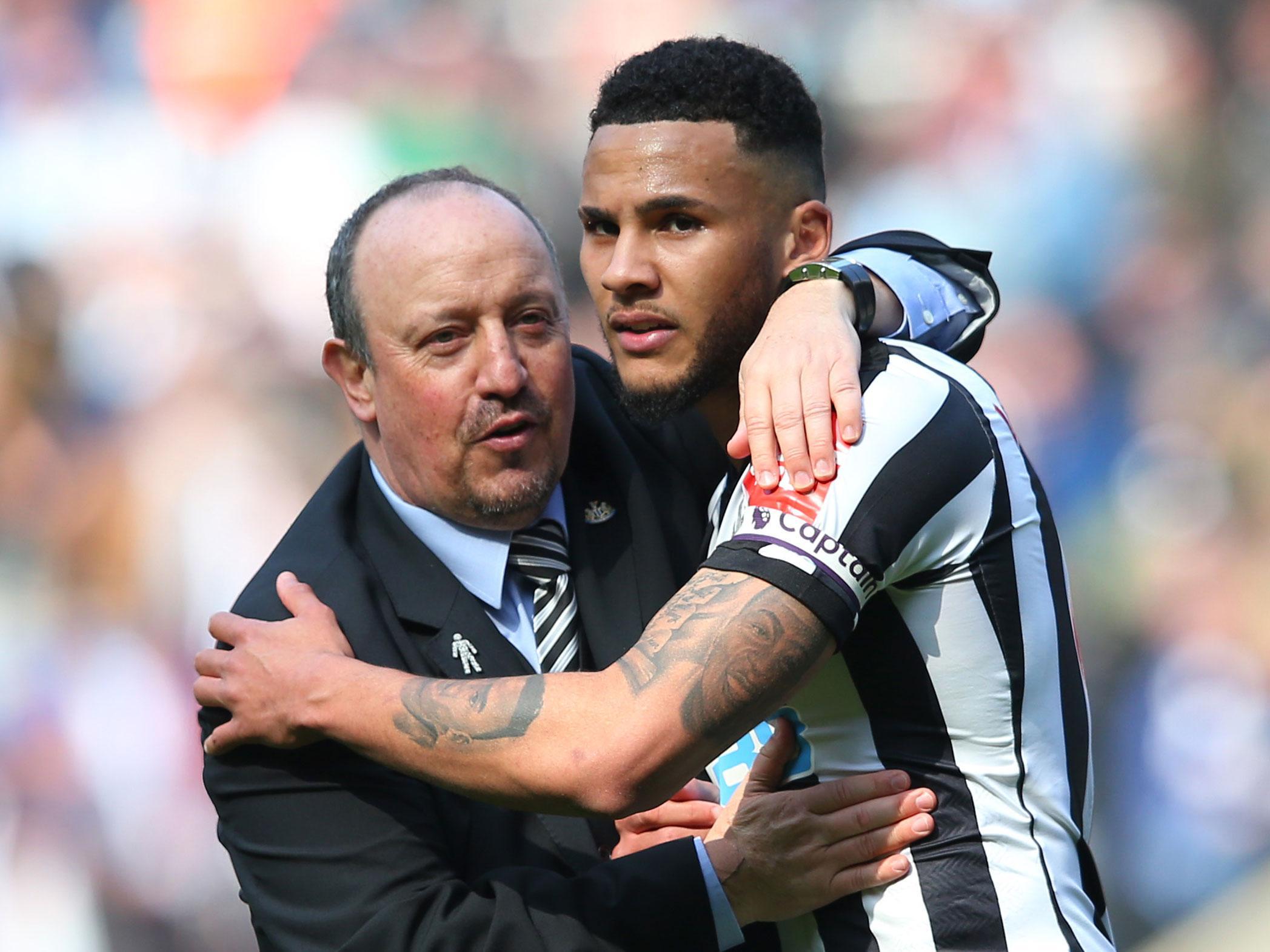 Rafa Benitez watched his side stun Arsenal to cement their top 10 place