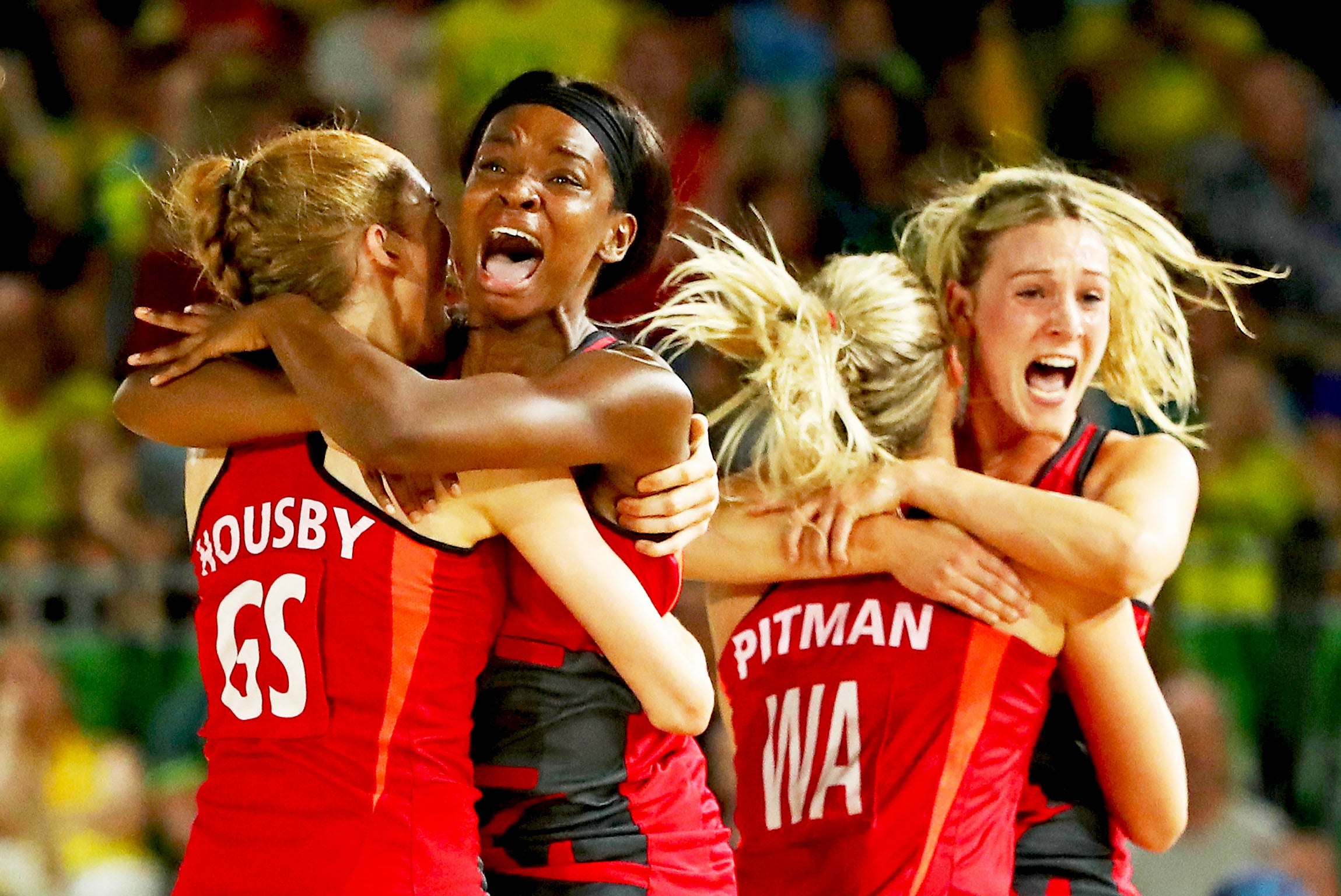 The netball team won England’s final gold