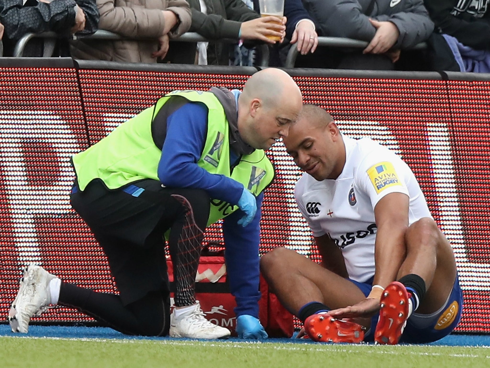 Joseph suffered an ankle injury in Bath's defeat by Saracens